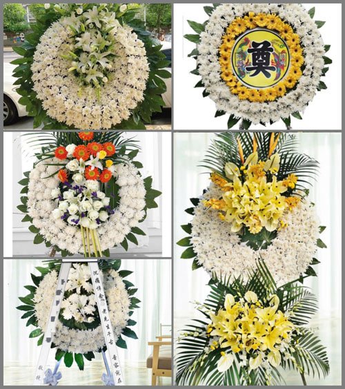 湖北孝感市大悟县阳平镇古寨村花圈速递